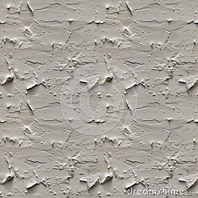 Grey texture of a plastered wall seamless pattern design. Old rough plaster background. Cement concrete background. Cartoon Illustration