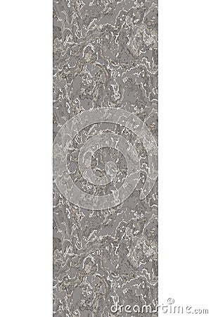 Grey tonal marbled seamless vertical border edge. Random stone rock paint effect banner stripe background. Marble gray Stock Photo