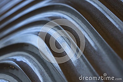 Grey wall texture, abstract pattern, wave wavy modern, geometric overlap layer background. Stock Photo