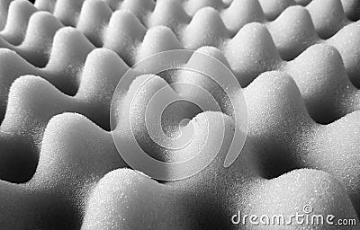 Grey and white background with bubbly sponge texture Stock Photo