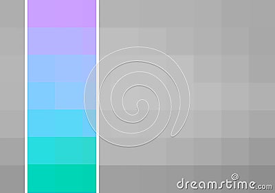 Grey and white pixel squared and stripe of purple and blue ombre effect squares, colourful and tonal design ideal for a web banner Stock Photo