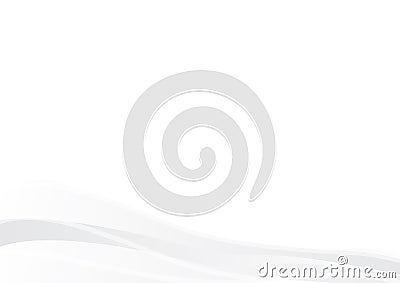 Grey and White waves Vector Illustration