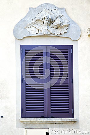 Grey window jerago palaces italy abstract Stock Photo