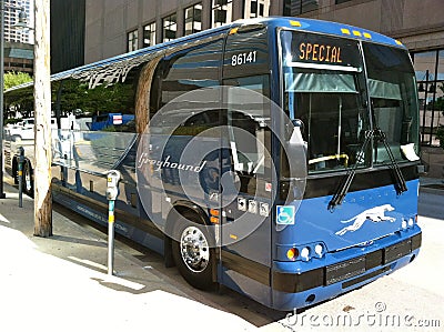 Greyhound Bus Editorial Stock Photo