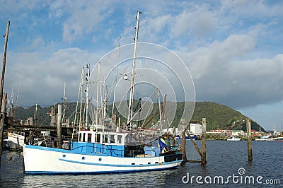 Greymouth Fishing Fleet Stock Photo