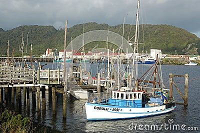 Greymouth Fishing Fleet Editorial Stock Photo