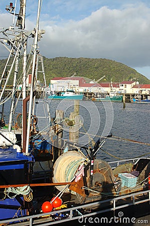 Greymouth Fishing Fleet Editorial Stock Photo