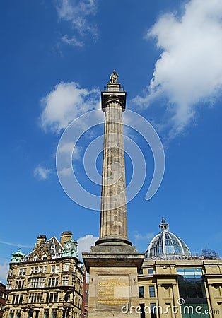 Greys Monument Stock Photo