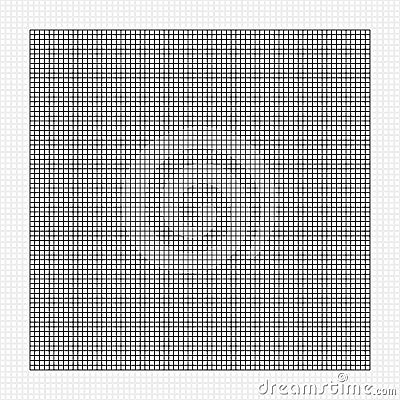 Grid, mesh, graph, plotting paper pattern. Same units included as seamless background Vector Illustration