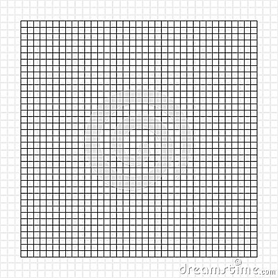 Grid, mesh, graph, plotting paper pattern. Same units included as seamless background Vector Illustration