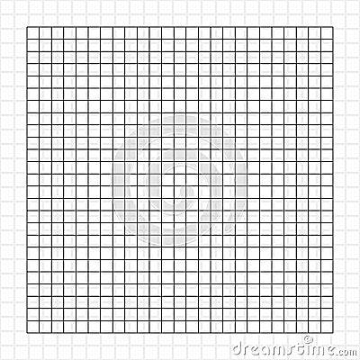 Grid, mesh, graph, plotting paper pattern. Same units included as seamless background Vector Illustration
