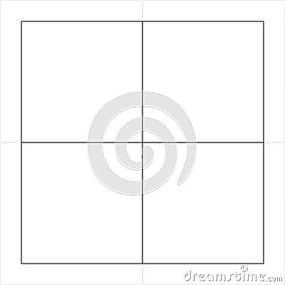 Grid, mesh, graph, plotting paper pattern. Same units included as seamless background Vector Illustration