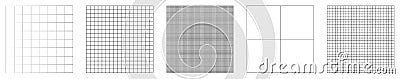 Grid, mesh, graph, plotting paper pattern Vector Illustration