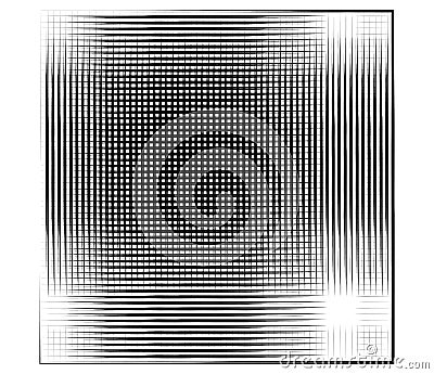 Grid, mesh, graticule with grungy, irregular lines. Grunge checkered grating, trellis, lattern pattern Vector Illustration
