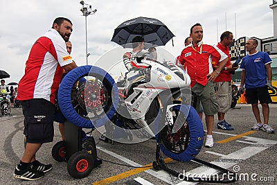 Grid Power team by Suriano Triumph Daytona Editorial Stock Photo