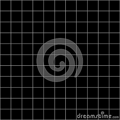 Grid square graph line full page on black paper background, paper grid square graph line texture of note book blank, grid line on Vector Illustration