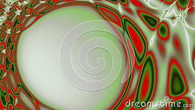 Circle grid wave fractal, abstract science background Stock Photo