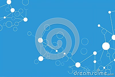 Abstract networking background blue connect technology Stock Photo