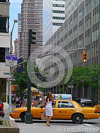 Gridlock on busy streets such as Park Avenue Editorial Stock Photo