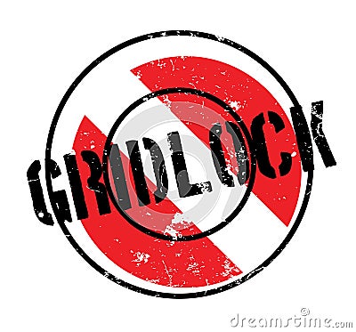 Gridlock rubber stamp Vector Illustration