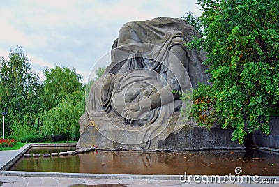 Grieving mother statue. Stock Photo