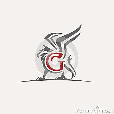 Griffin vector logo Vector Illustration