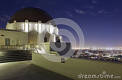 Griffith Observatory in LA Stock Photo