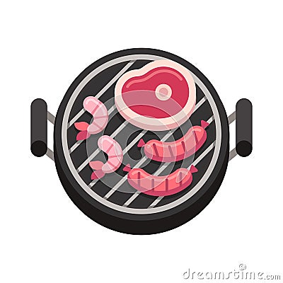 Grill BBQ illustration Vector Illustration