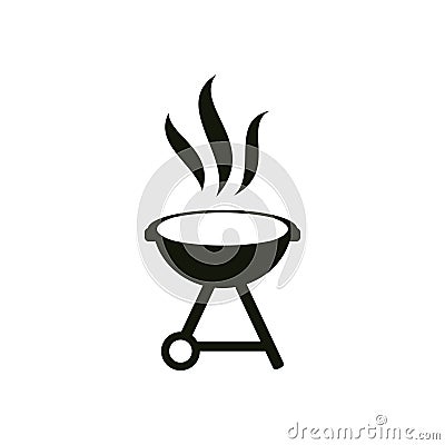 Grill graphic design template vector isolated Cartoon Illustration