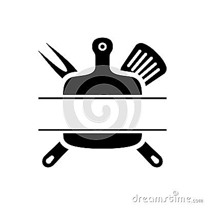 Grill master icon vector set. BBQ illustration sign collection. Grill menu symbol or logo. Vector Illustration