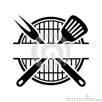 Grill master icon vector set. BBQ illustration sign collection. Grill menu symbol or logo. Vector Illustration