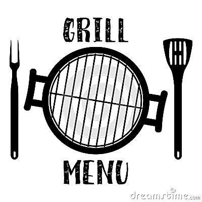 Grill menu symbol Vector Illustration