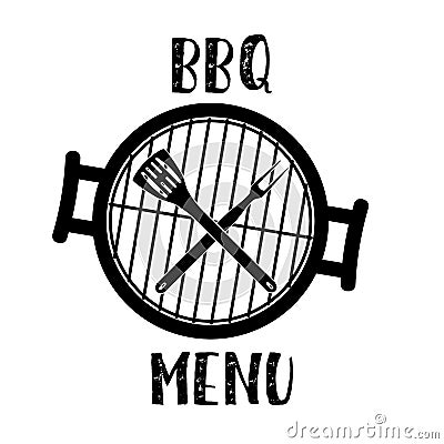 Grill menu symbol Vector Illustration