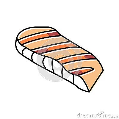 grill salmon color icon vector illustration Vector Illustration