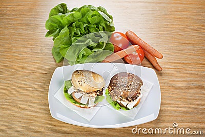 Grill sandwich Stock Photo