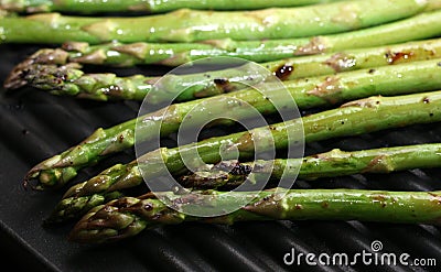 Grilled Asparagus Stock Photo