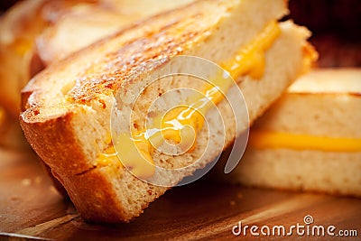 Grilled Cheese Sandwich Stock Photo