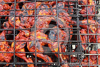 Grilled chicken achiote sauce tikinchik Mayan Stock Photo