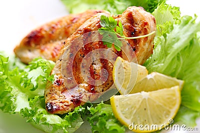 Grilled chicken breast Stock Photo