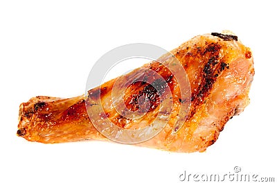 Grilled chicken drumstick Stock Photo