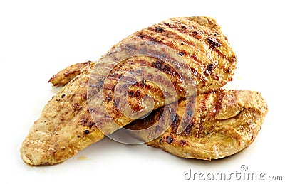 Grilled chicken fillet meat Stock Photo