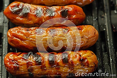 Grilled classic British sausage made from prime cuts of pork Stock Photo