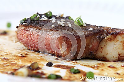 Grilled Lamb Teriyaki Stock Photo