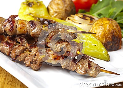 Grilled meat Stock Photo