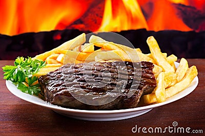 Grilled meat Stock Photo