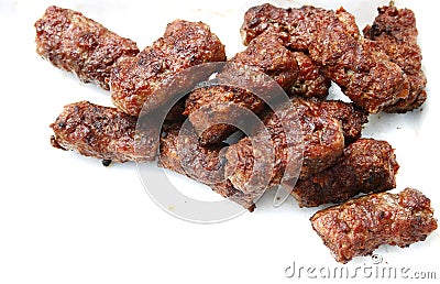 Grilled meat rolls Stock Photo