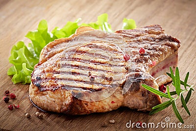 Grilled meat steak Stock Photo