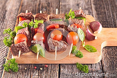 Grilled meat Stock Photo