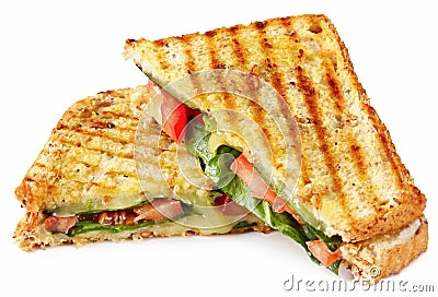 Grilled Panini Stock Photo