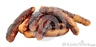 Grilled Pork Chipolata Sausages Stock Photo